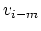 $v_{i-m}$