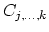 $C_{j,\ldots,k}$
