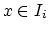 ${x \in I_i}$