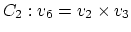 $C_2: v_6 = v_2 \times v_3$